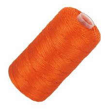Nylon String Cord 2.5mm x 218Yards Rope Braided Thread Beading Cord Light Orange