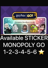  MONOPOLY GO STICKER  ALL 1/2/3/4/5/6 Star  F...