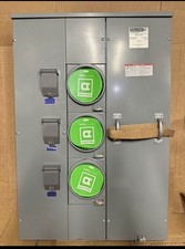 Electrical service meter box MPR43-200 3-gang Meter Pak,no bypass, 5 jaws,400A b