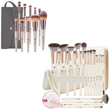 Makeup Brushes Set with Bag 22Pcs Premium Brush Gold