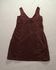 Forever 21 Suede Dress Women's S Hippie Mod FeminineIndie Career Academia Brown