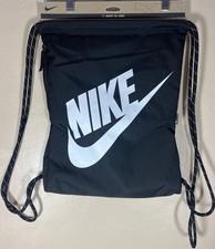 NWT Nike Drawstring Black White Backpack Traveling Gym Bag RN 56323 Unisex