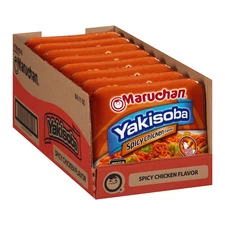 Maruchan Yakisoba Instant Noodles 4.11oz Pack of 8 Spicy Chicken Flavor