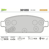 1X Bremsbelagsatz, Scheibenbremse Valeo 301055 Passend FüR Opel Vauxhall