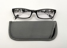 Reading Glasses +2.50 Black Clear Marble Spri...