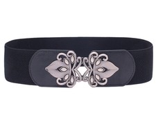 Womens Wide Elastic Stretch Waist Belt Retro Cinch Belt