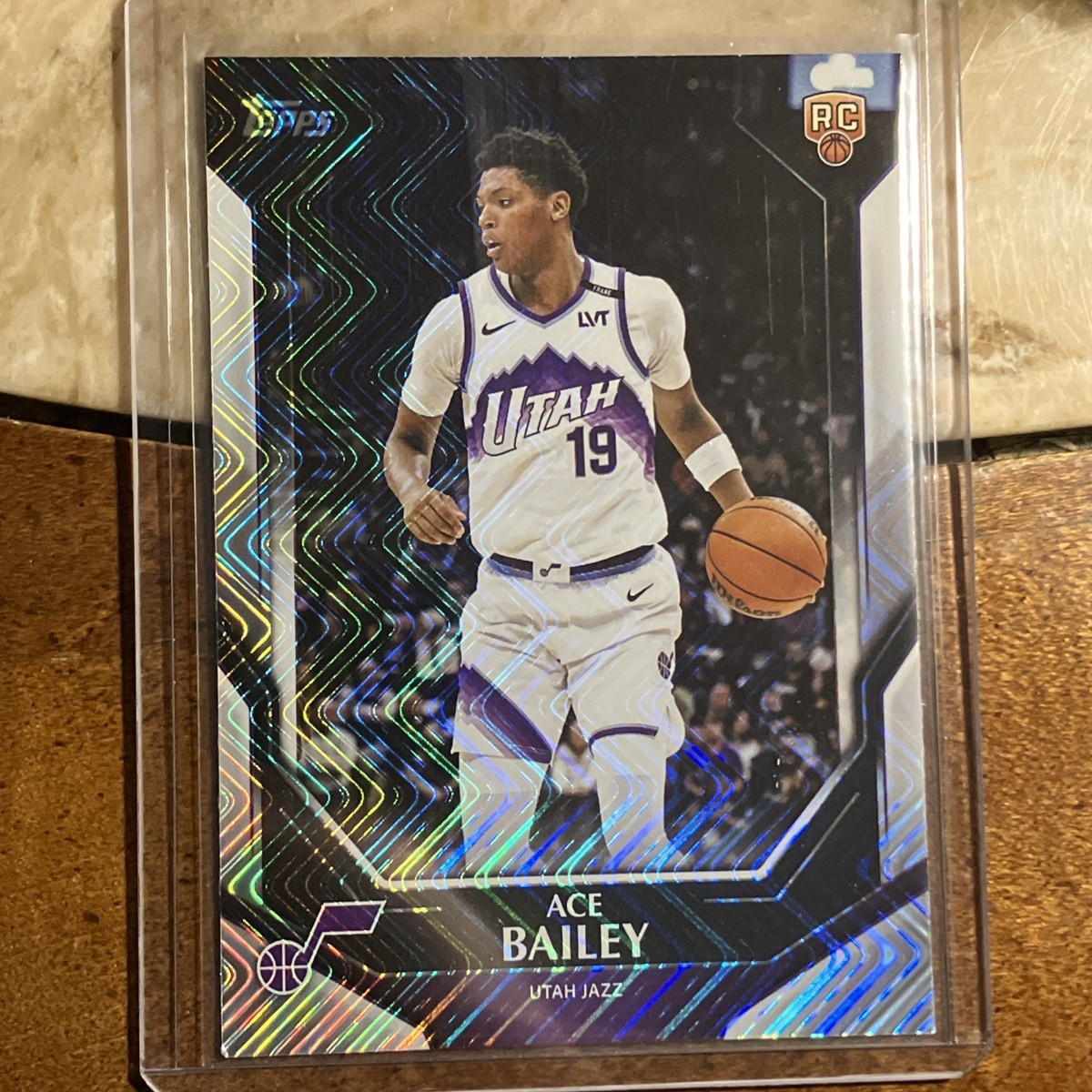 2026 Topps Collector Kit Ace Bailey Wave Parallel Rookie RC #NBA-8