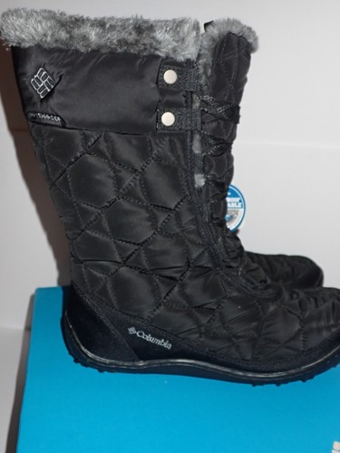 NEW Columbia Woman's 8 Minx Mid II Omni-Heat Winter Boots Black Charcoal w/ Box - Picture 9 of 20