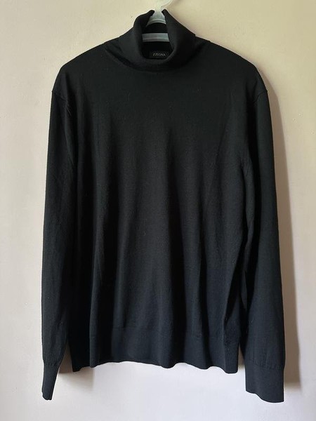 Men Ermenegildo Zegna Sweater Black Wool XL