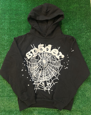 Sp5der OG Web Hoodie Black White SS24 Size Small Brand New 100% Authentic