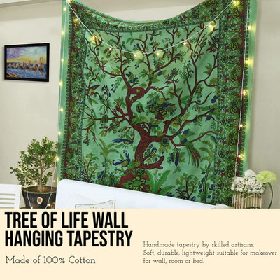 GROßER Wandbehang Mandala Wandteppich Hippie Bohemian Tagesdecke Home Art Dekor