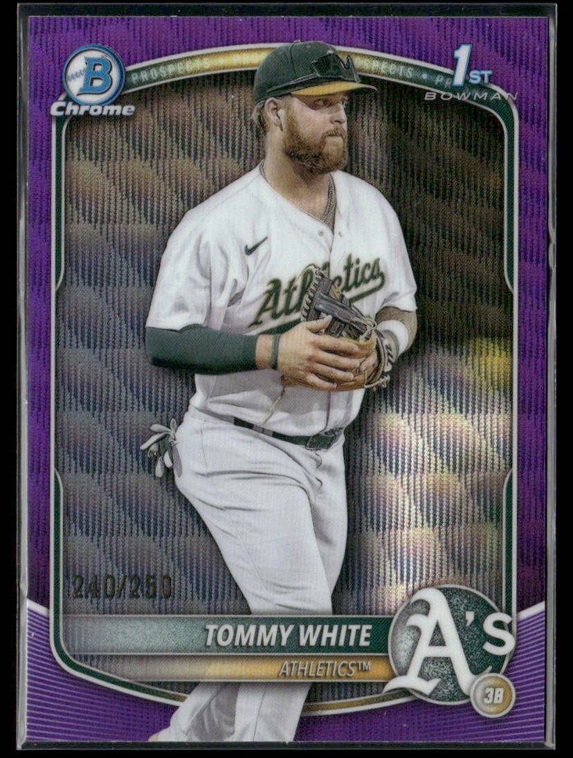 2025 Bowman Chrome #BCP-251 Tommy White Prospects Purple Wave #/250