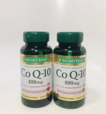 Nature's Bounty Co Q-10 400 mg 39 Rapid Release Softgels (Lot of 2) Exp: 08/2027