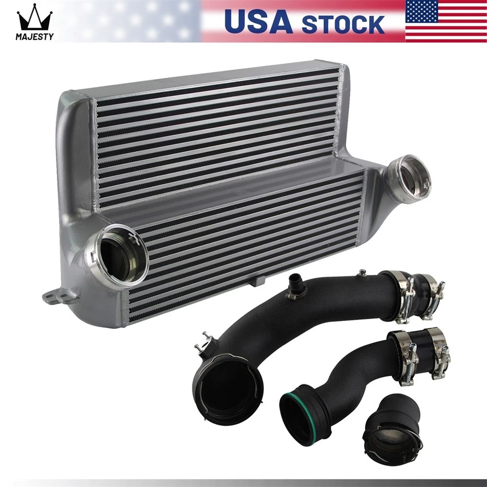 Kit intercooler + tubo de refuerzo de carga turbo para BMW X5 F15 E70 X6 F16 E71 35i 40e Foto 2 de 4