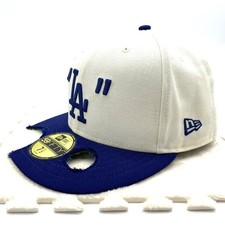 OFF WHITE New Era MLB Dodgers LA 59FIFTY Baseball Cap Damaged Shohei Ohtani Y2K