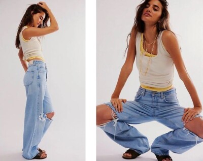 ボトムスその他 Citizens of Humanity Ayla Baggy blue ripped jeans Ayla Baggy blue ripped jeans – Lord & Taylor