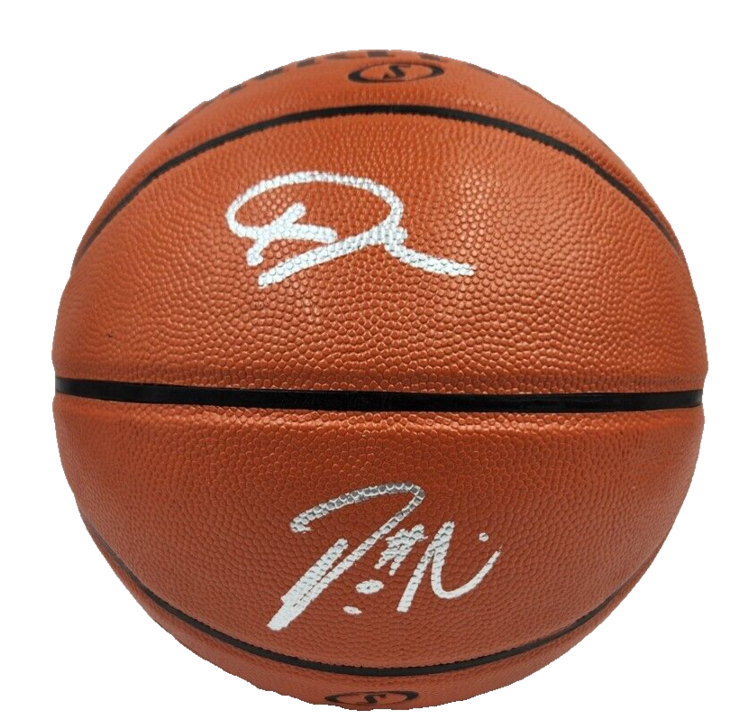 Giannis Antetokounmpo & Damian Lillard Autographed Signed Milwaukee Bucks GIANNIS ANTETOKOUNMPO DAMIAN LILLARD DUAL NBA BASKETBALL BUCKS BAS COA 