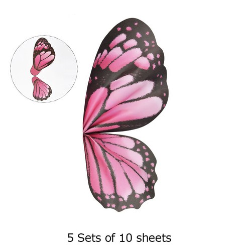 10Pcs Flower Butterfly Wings Florist Gift Wrapping Paper Bouquet Packaging Decor - Picture 29 of 29