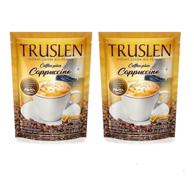 Truslen Coffee Plus Cappuccino Dietary Instant Mix Coffee  17g x 16 Sachets x2