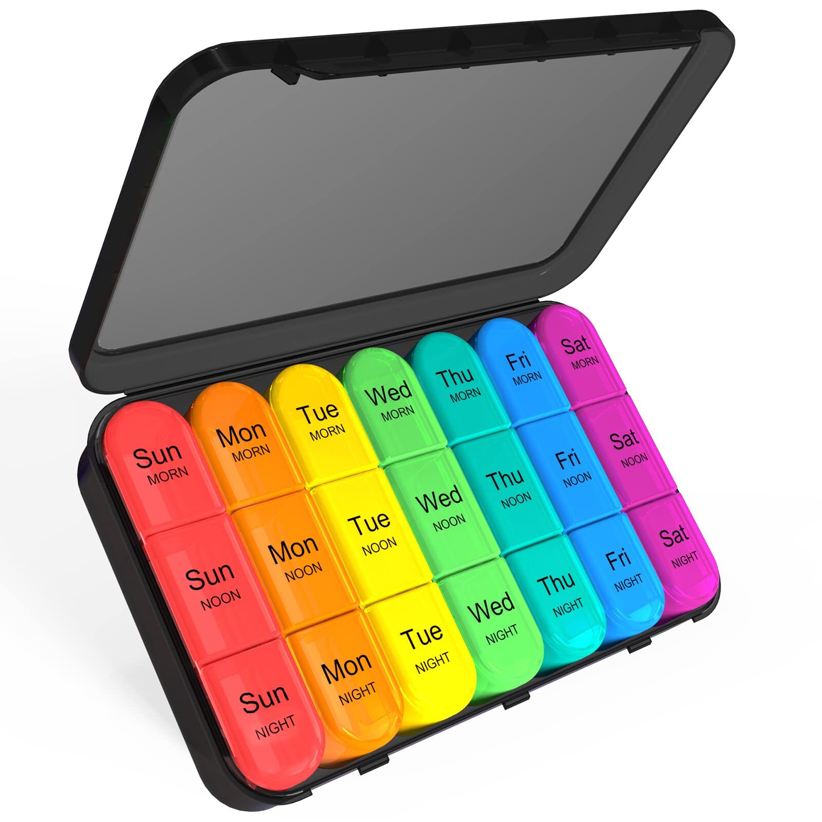 Pill Organizer 3 Times a Day - Weekly Pill Organizer 3 Times a Day - Large Pi...