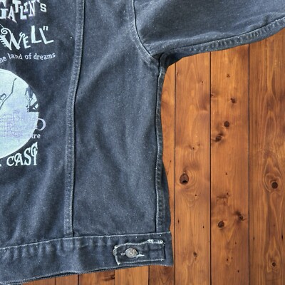 Vintage 90s Levis Jean Jacket Mens Medium Black Trucker