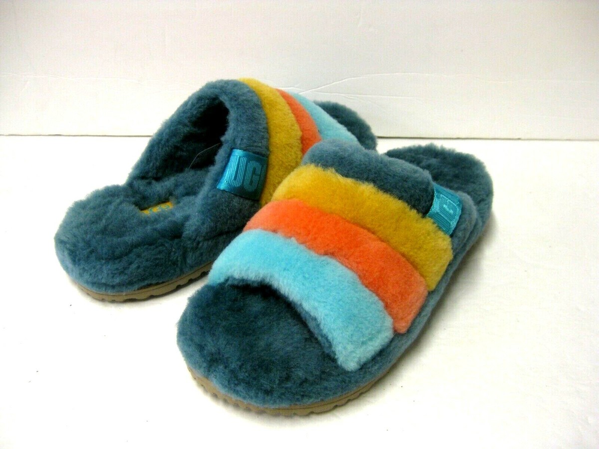 UGG Fluff You Stripes Slippers Men 7 Women 8 25cm Fluff You Slipper | UGG main image 4