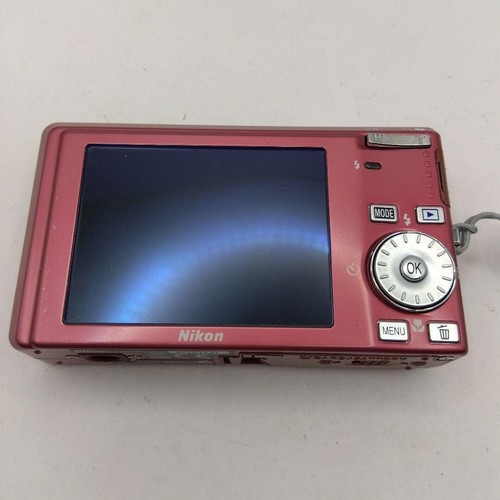 Nikon Coolpix S510 rosso lampone 8,1 MP fotocamera digitale compatta usata dal Giappone - Foto 3 di 12