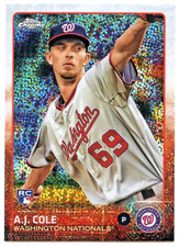 2015 Topps Chrome Update A.J. Cole Rookie Card #US238 - Washington Nationals