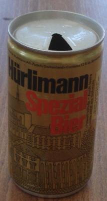 Vintage Hürlimann Spezial Bier, Beer Can, Pull Tab, VERY GOOD COND COLLECTIBLE