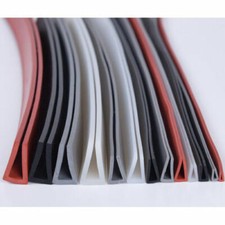 1M Rubber U Channel Edging Edge Trim Seal Square Protection 0.5 13mm