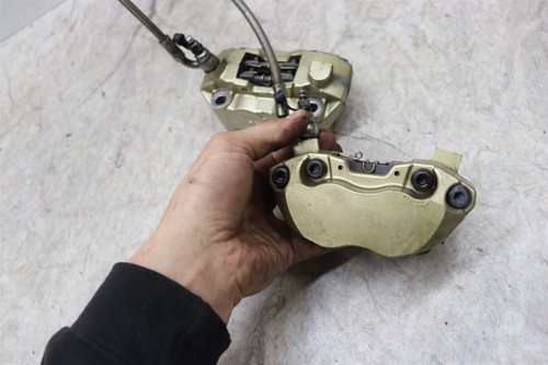 2007-2016 Aprilia Shiver SL750 Front Brake Calipers Set Pair W/ Brake Lines - Picture 6 of 13