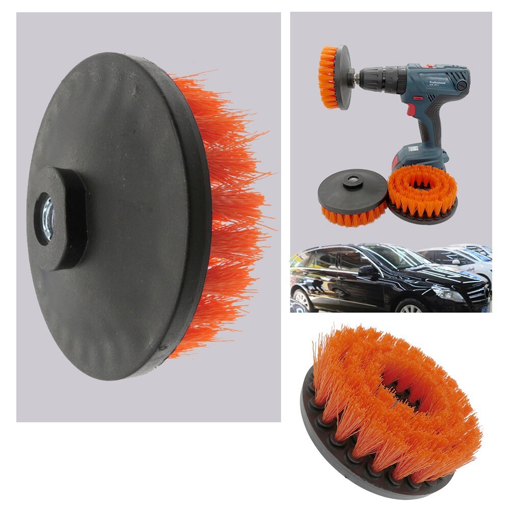 Upholstery Drill Brush with Soft Bristles Ideal for Carpet and Leather