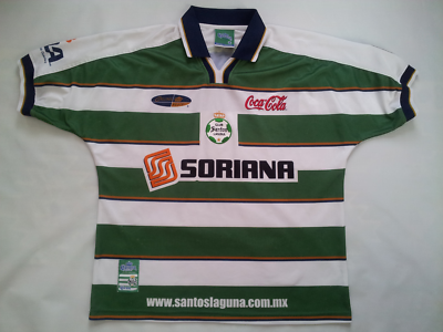 RARE MADE MEXICO CORONA SPORT CLUB SANTOS LAGUNA AUTHENTIC SOCCER