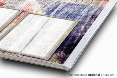 Produktbild von London Schreibtischunterlage DIN A2 – 40 Blatt Papier, Union Jack Design, Vintagelook