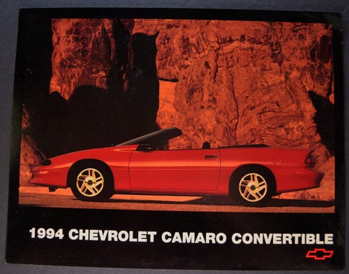 1994 Chevrolet Camaro Convertible Sales Brochure Sheet Excellent Original 94 Ebay