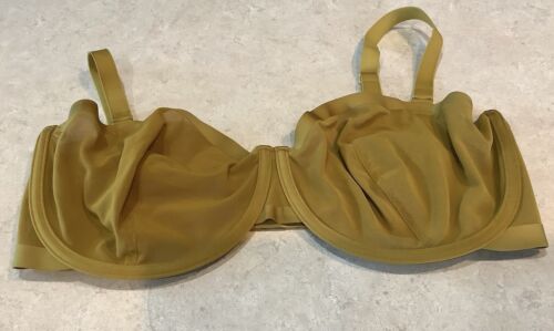 CUUP The Balconette Sheer Bra Size 38F Golden Olive - Picture 1 of 5