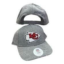 Kansas City Chiefs Embroidered Gray Snapback Hat   Adjustable Cap for Fans