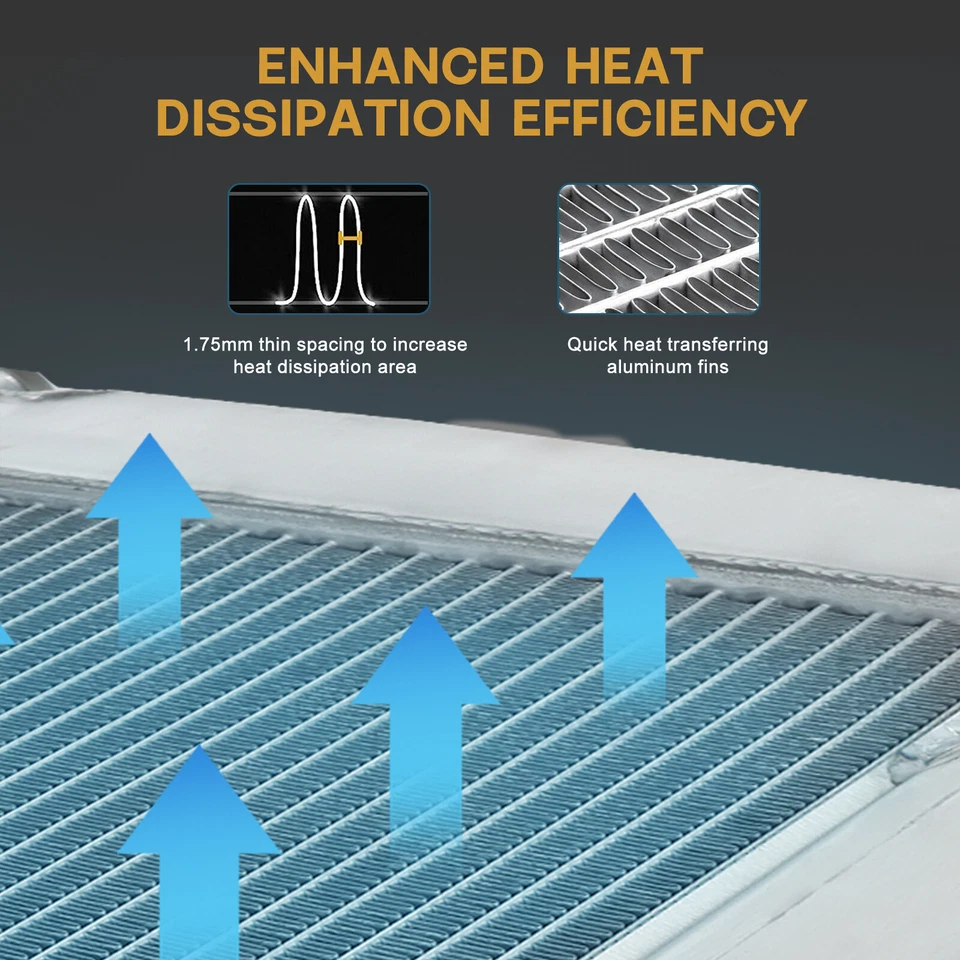 For 1992-1999 BMW E36 323i 325i 328i MT 2 Row Aluminum Radiator+Fan Shroud Kit - Image 4 of 4