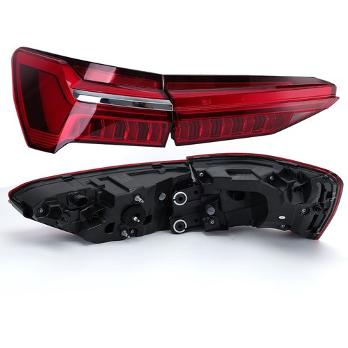 Pair LED Dynamic Inner Outer Rear Tail Light Brake Lamp For Audi A6 C8 2019-2023 - Picture 7 of 12