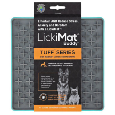 LickiMat Buddy Tuff türkis 20x20 cm für Hunde - Futtermatte, angstlösend
