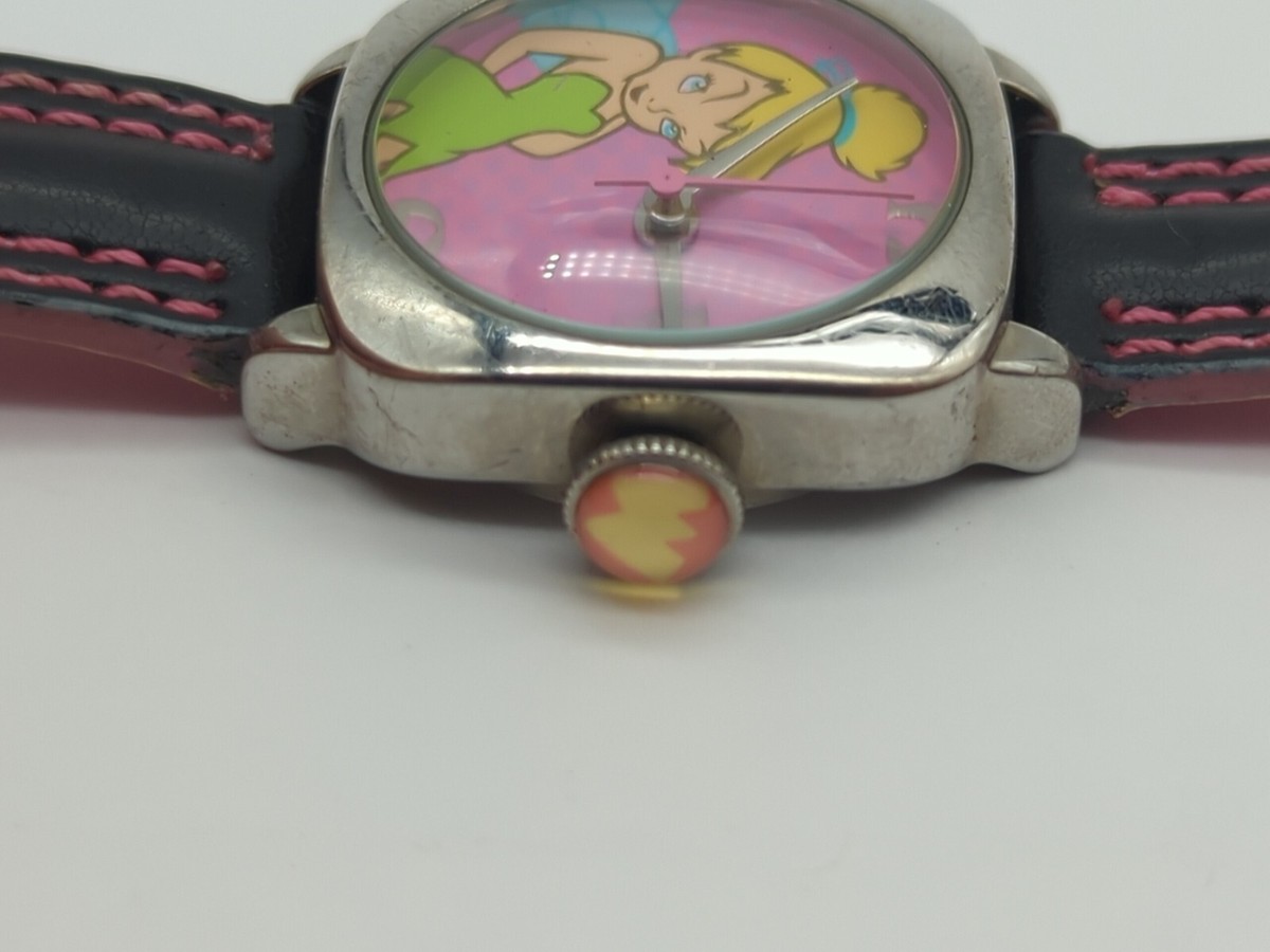 SII Seiko Disney tinker bell flirt green strap watch NEW BATTERY DISNEY Licensed TINKER BELL Watch Stainless Steel Mesh  main image 2