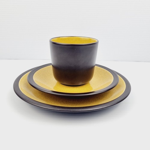 MIKASA Terra Stone Saffron E1357 Cup, Saucer & Side Plate Made in Japan Lot 2 - Picture 4 of 18