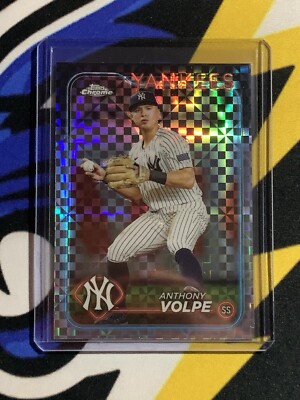 Anthony Volpe 2024 Topps Chrome #236 X-Fractor Parallel Yankees | eBay