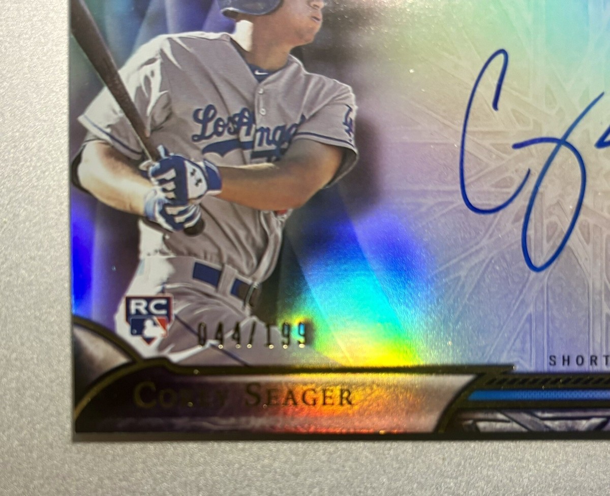 Corey Seager 2016 LOT OF TWO Topps Tribute Auto Refractor #TACS RC 