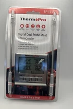 ThermPro TP-17 Digital Cooking Food Thermometer Dual Probe NIB