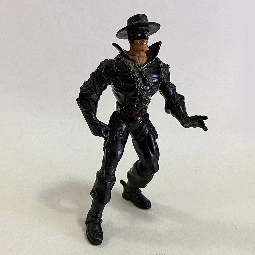 Vintage Playmates Toys Black Knight Chain Mail Zorro Action Figure with Chains
