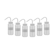6PK Chemical Wash Bottle, No Label, 500ml - Wide Mouth, LDPE - Eisco Labs