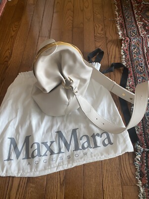 Max Mara Cecile bag In the Color Cream. Bought From The Blogger Happily Grey