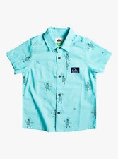 QUIKSILVER Toddler's S/S Button Up Shirt HELLO YOU - BGD7 - Size 2T - NWT