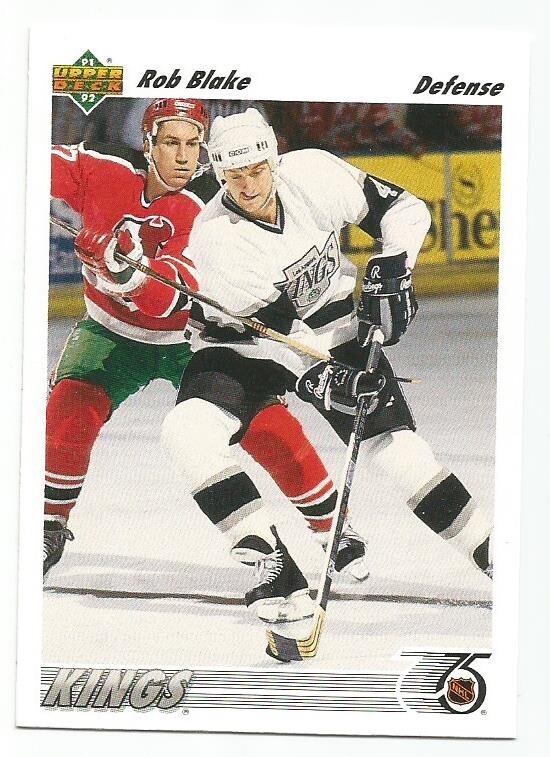 ROB BLAKE 1991-92 UPPER DECK CARD NM-MT+ CONDITION